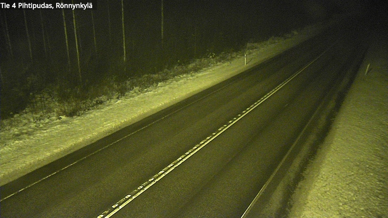 Weather Camera Image Väg 4 Pihtipudas, Rönnynkylä, Pihtipudas, Keski-Suomi