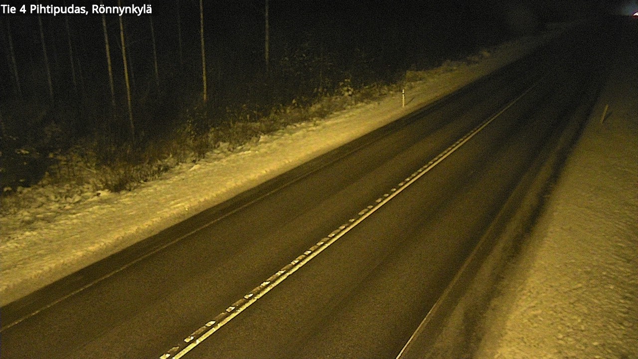 Weather Camera Image Väg 4 Pihtipudas, Rönnynkylä, Pihtipudas, Keski-Suomi