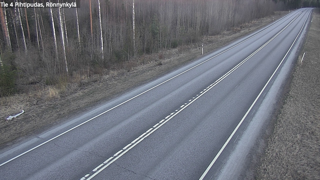 Weather Camera Image Väg 4 Pihtipudas, Rönnynkylä, Pihtipudas, Keski-Suomi