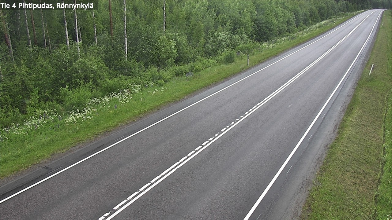 Weather Camera Image Road 4 Pihtipudas, Rönnynkylä, Pihtipudas, Keski-Suomi