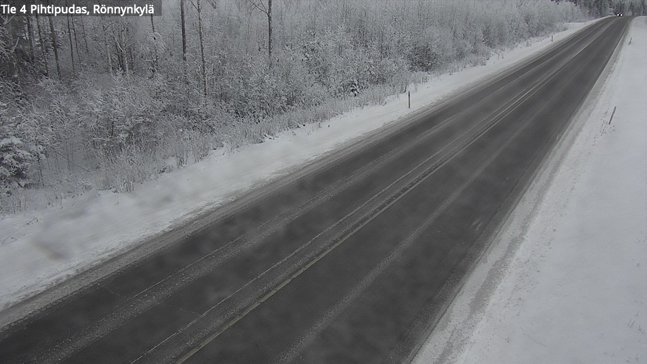 Weather Camera Image Väg 4 Pihtipudas, Rönnynkylä, Pihtipudas, Keski-Suomi