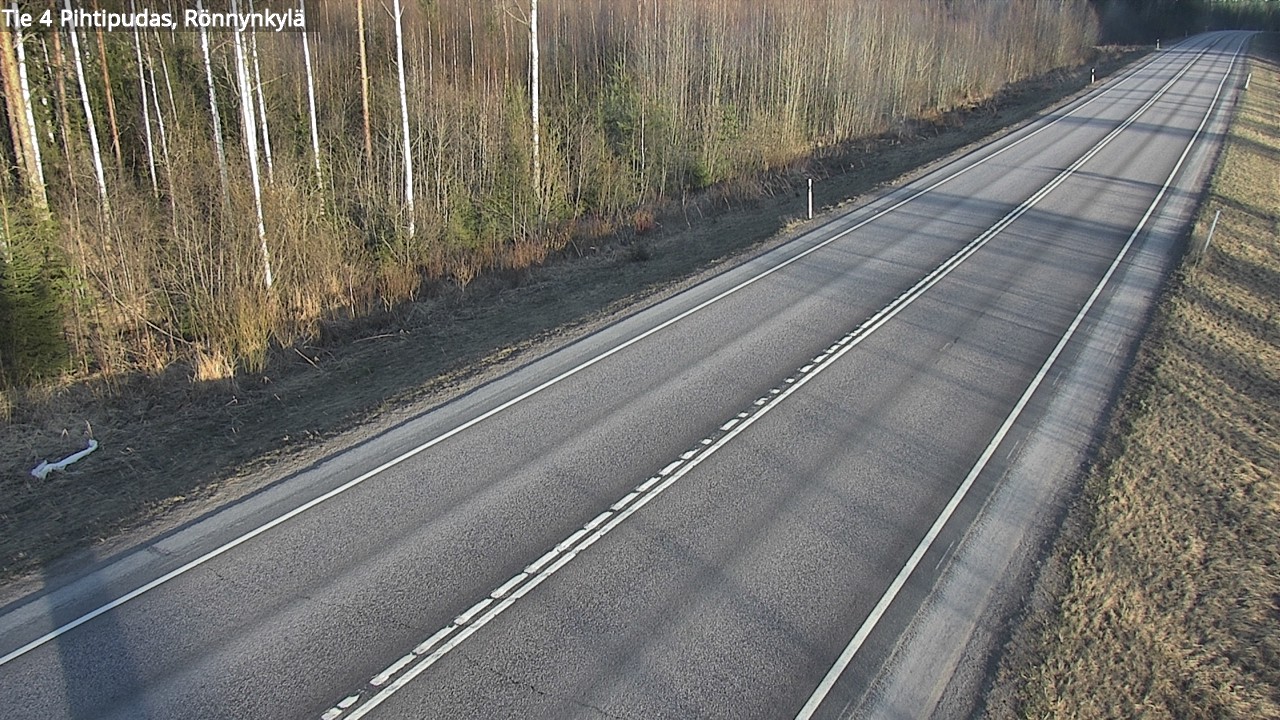 Weather Camera Image Väg 4 Pihtipudas, Rönnynkylä, Pihtipudas, Keski-Suomi