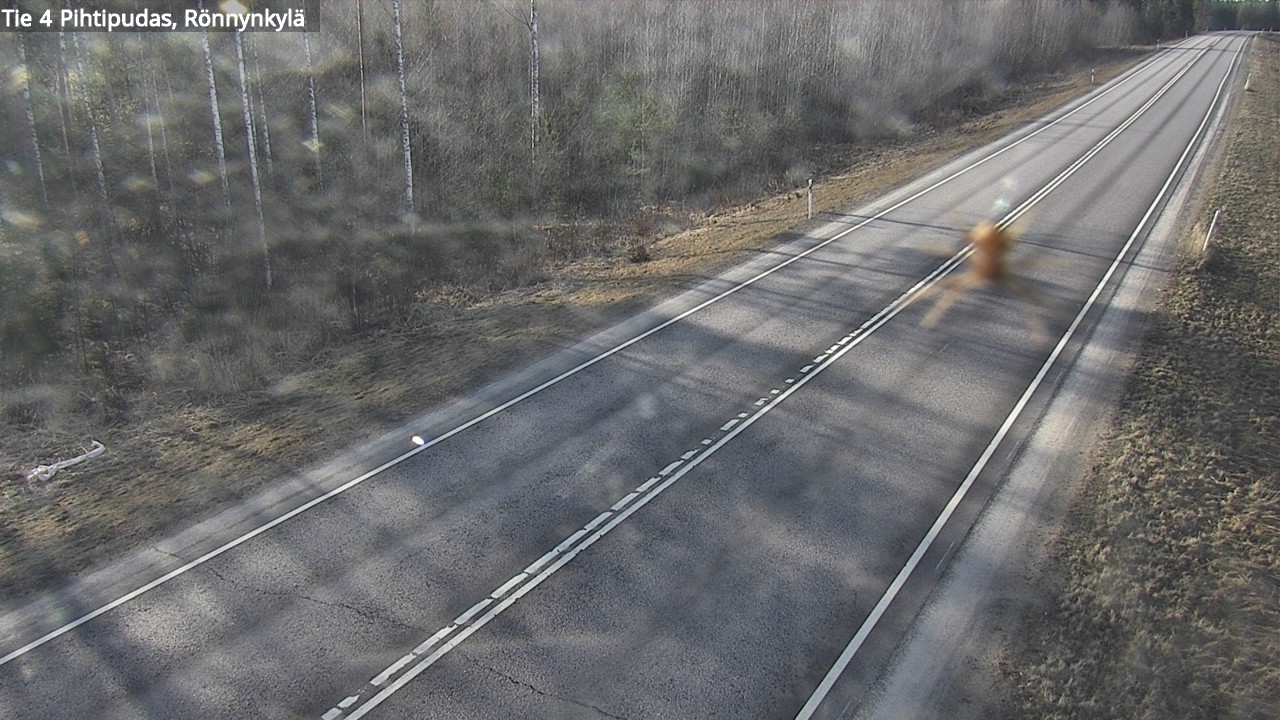 Weather Camera Image Väg 4 Pihtipudas, Rönnynkylä, Pihtipudas, Keski-Suomi
