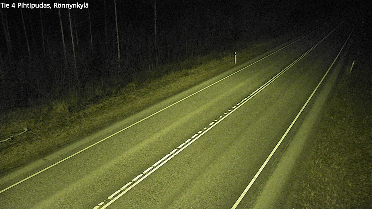 Weather Camera Image Väg 4 Pihtipudas, Rönnynkylä, Pihtipudas, Keski-Suomi