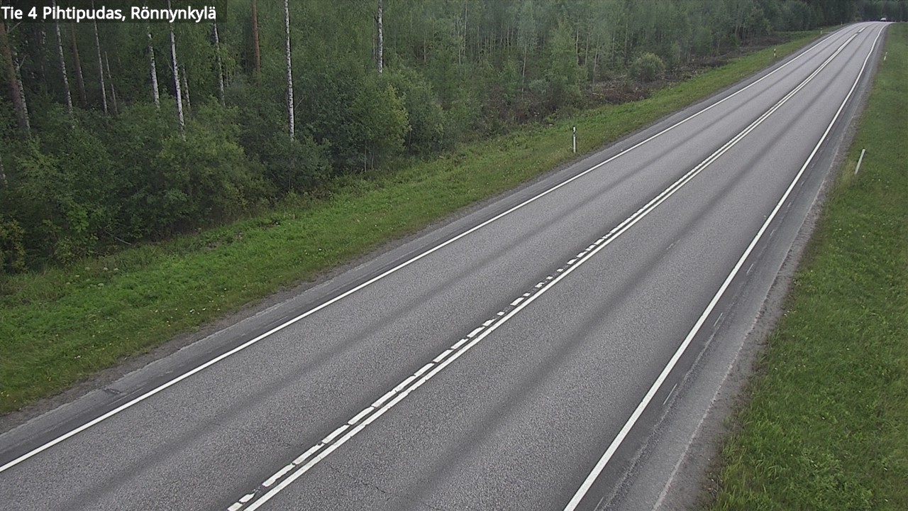 Weather Camera Image Väg 4 Pihtipudas, Rönnynkylä, Pihtipudas, Keski-Suomi