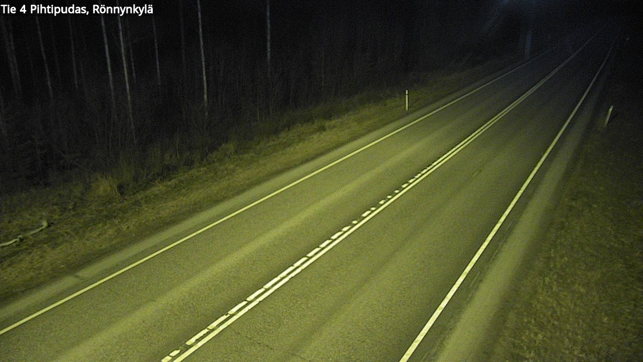 Weather Camera Image Väg 4 Pihtipudas, Rönnynkylä, Pihtipudas, Keski-Suomi