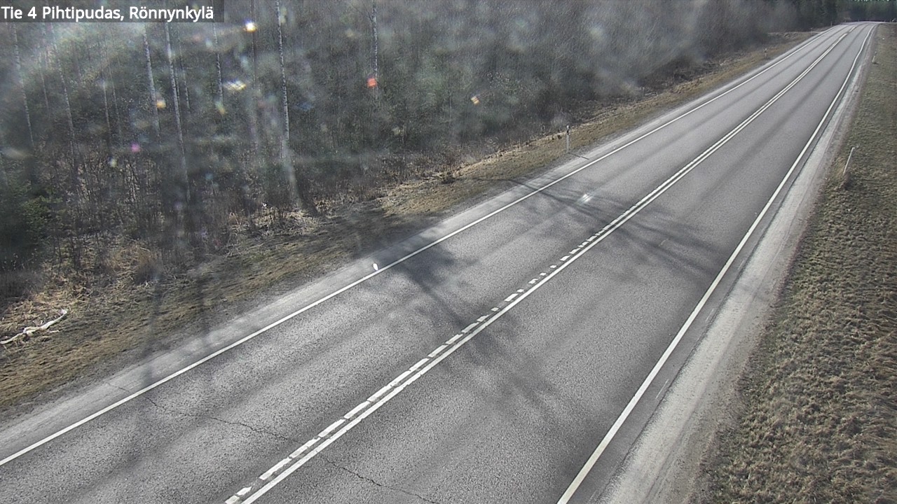 Weather Camera Image Road 4 Pihtipudas, Rönnynkylä, Pihtipudas, Keski-Suomi