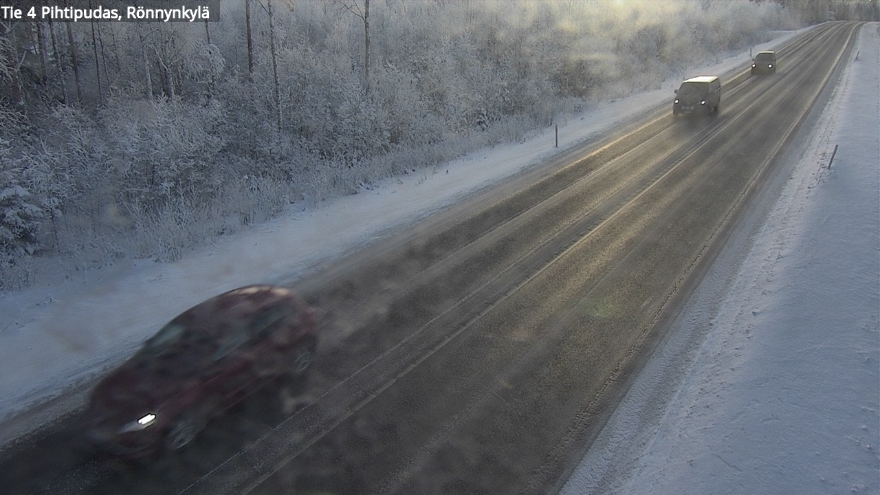 Weather Camera Image Väg 4 Pihtipudas, Rönnynkylä, Pihtipudas, Keski-Suomi