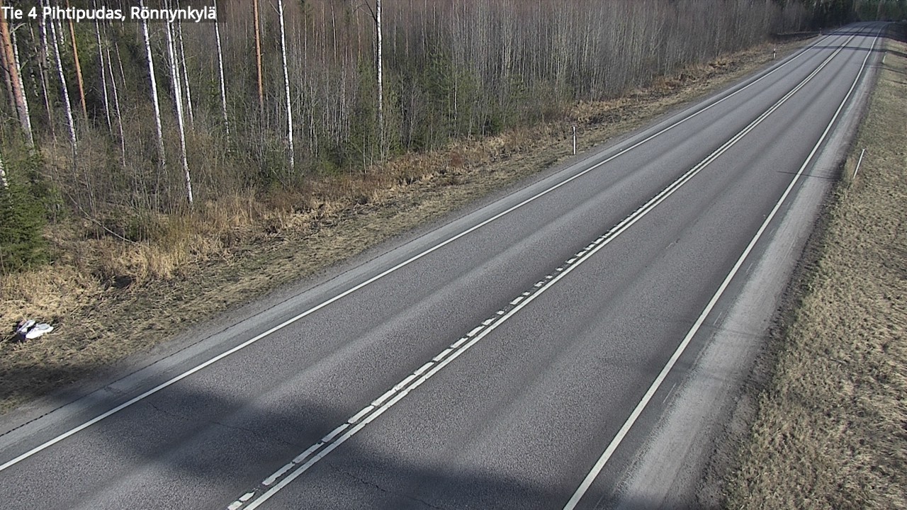 Weather Camera Image Väg 4 Pihtipudas, Rönnynkylä, Pihtipudas, Keski-Suomi