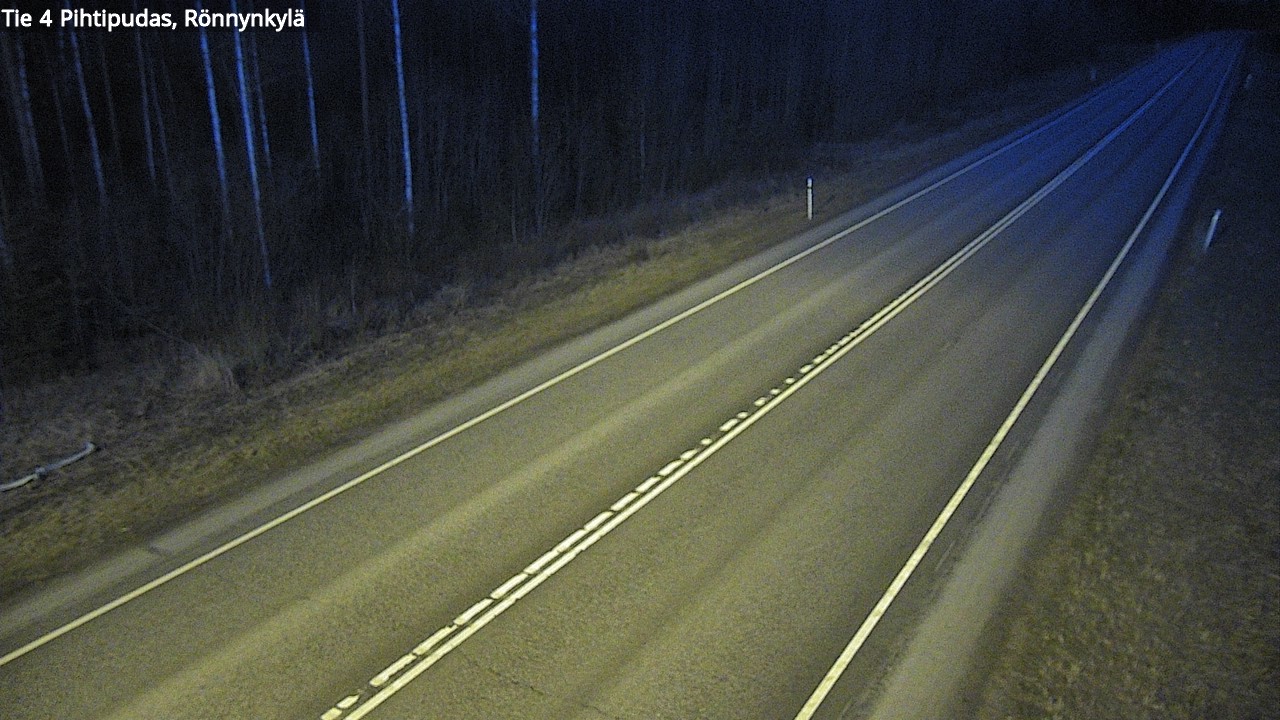Weather Camera Image Väg 4 Pihtipudas, Rönnynkylä, Pihtipudas, Keski-Suomi