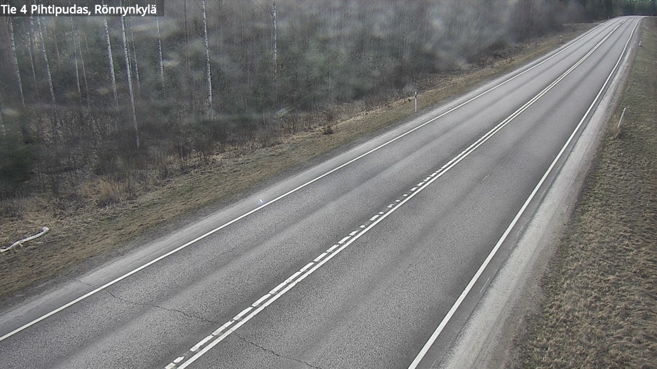 Weather Camera Image Road 4 Pihtipudas, Rönnynkylä, Pihtipudas, Keski-Suomi