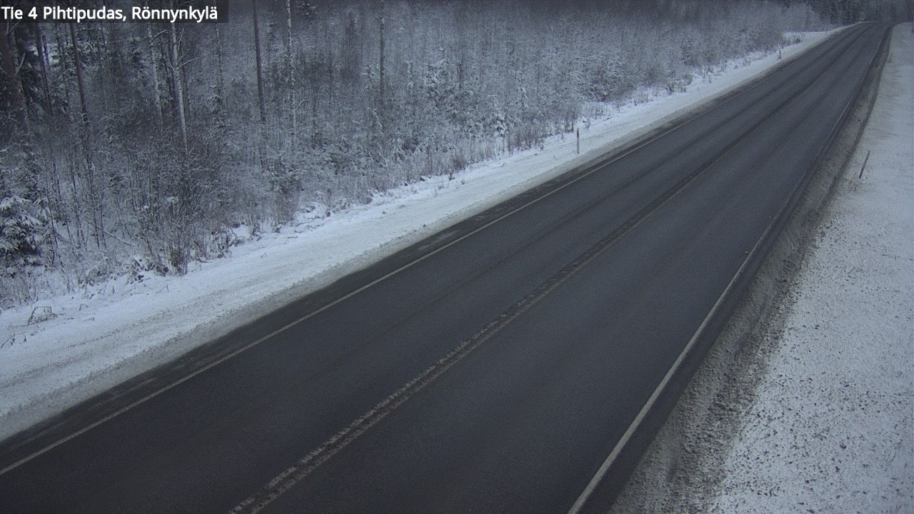 Weather Camera Image Väg 4 Pihtipudas, Rönnynkylä, Pihtipudas, Keski-Suomi