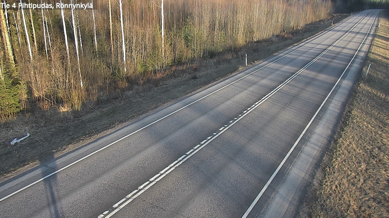 Weather Camera Image Väg 4 Pihtipudas, Rönnynkylä, Pihtipudas, Keski-Suomi