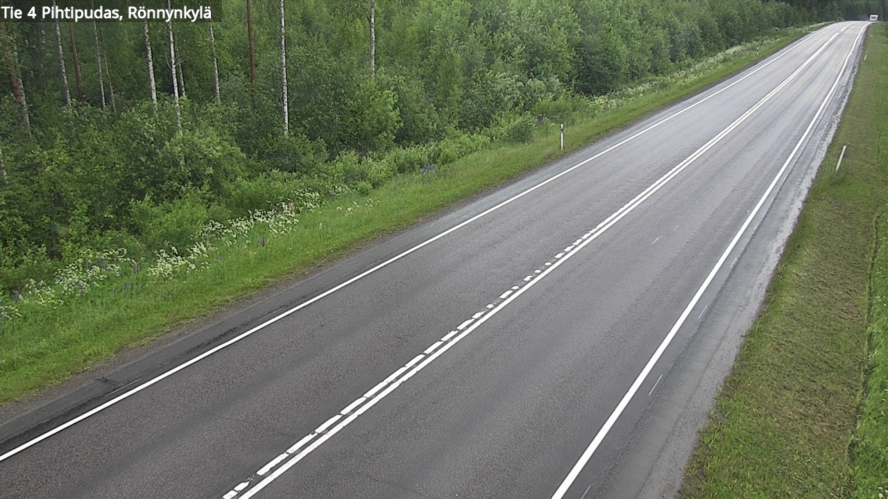 Weather Camera Image Road 4 Pihtipudas, Rönnynkylä, Pihtipudas, Keski-Suomi