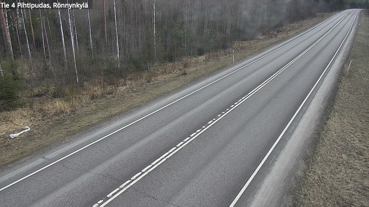 Weather Camera Image Väg 4 Pihtipudas, Rönnynkylä, Pihtipudas, Keski-Suomi