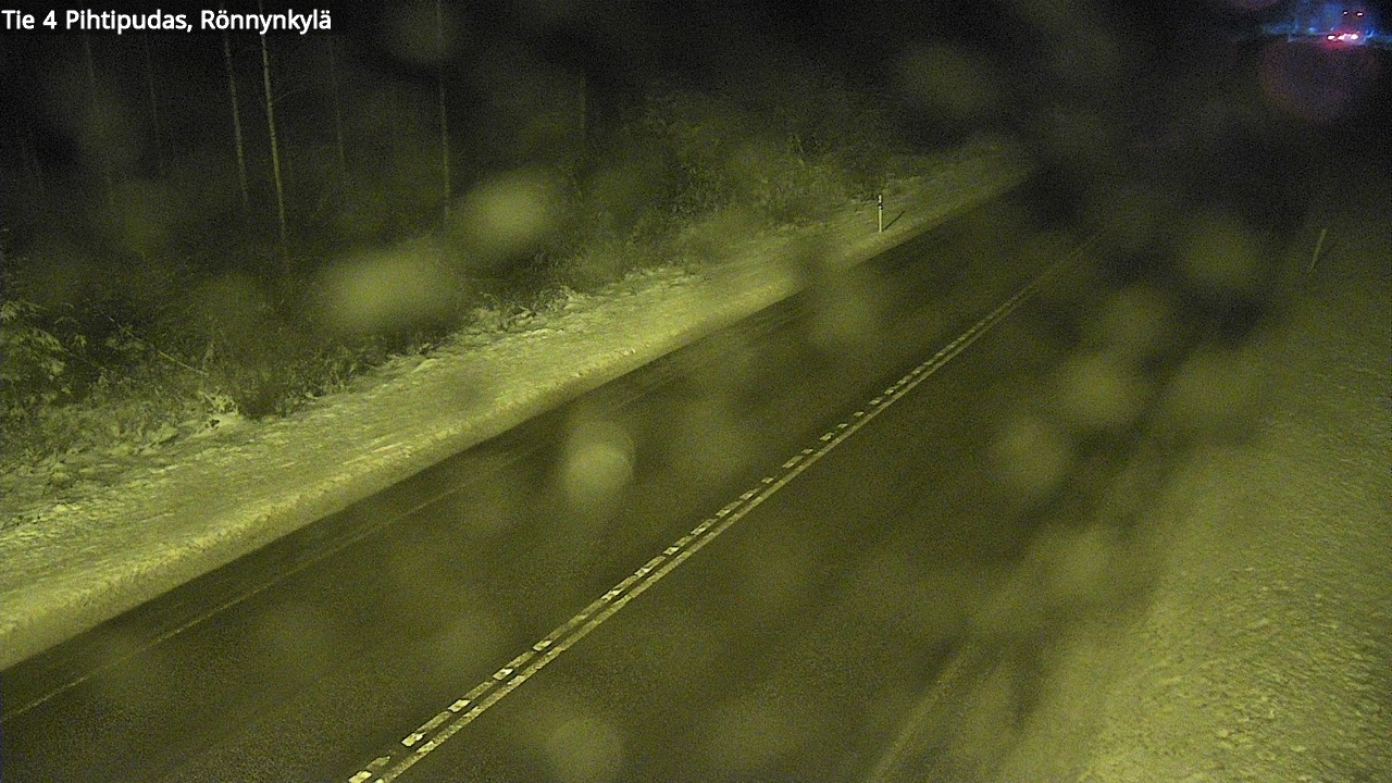 Weather Camera Image Väg 4 Pihtipudas, Rönnynkylä, Pihtipudas, Keski-Suomi