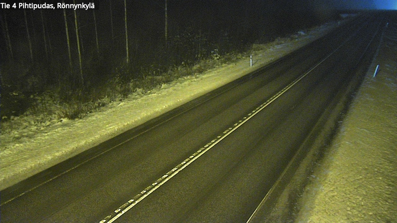 Weather Camera Image Väg 4 Pihtipudas, Rönnynkylä, Pihtipudas, Keski-Suomi