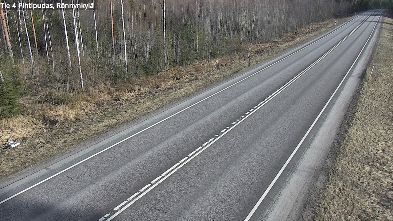 Weather Camera Image Väg 4 Pihtipudas, Rönnynkylä, Pihtipudas, Keski-Suomi