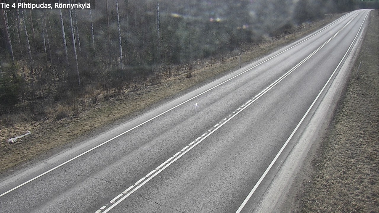 Weather Camera Image Väg 4 Pihtipudas, Rönnynkylä, Pihtipudas, Keski-Suomi