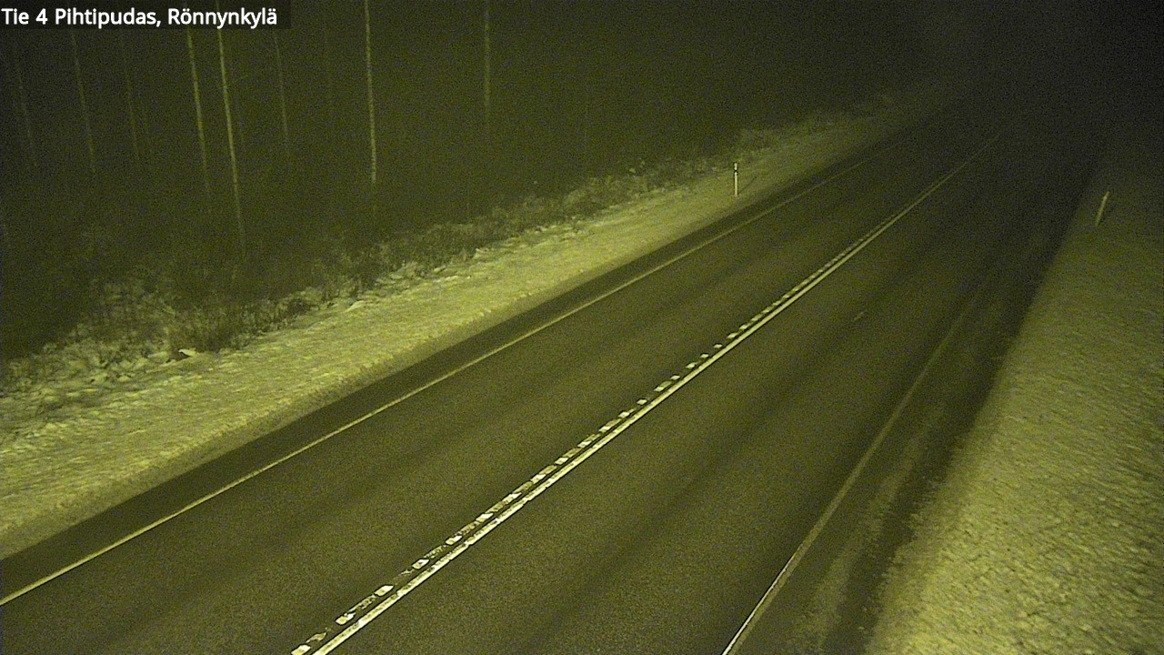 Weather Camera Image Väg 4 Pihtipudas, Rönnynkylä, Pihtipudas, Keski-Suomi