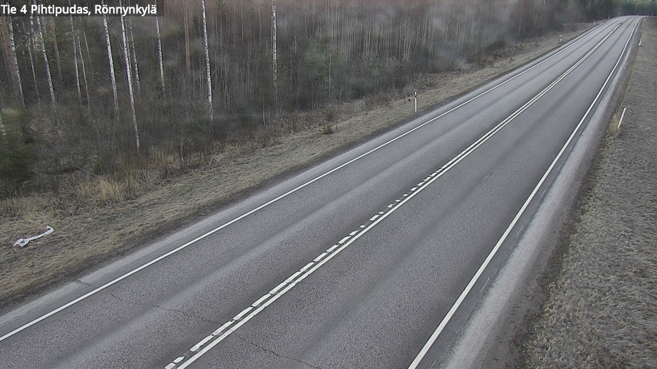 Weather Camera Image Väg 4 Pihtipudas, Rönnynkylä, Pihtipudas, Keski-Suomi