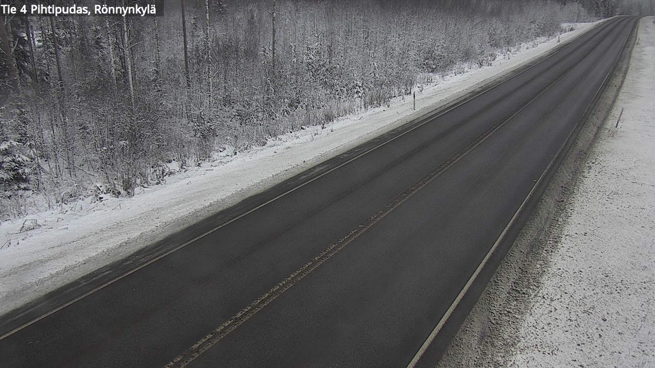 Weather Camera Image Väg 4 Pihtipudas, Rönnynkylä, Pihtipudas, Keski-Suomi