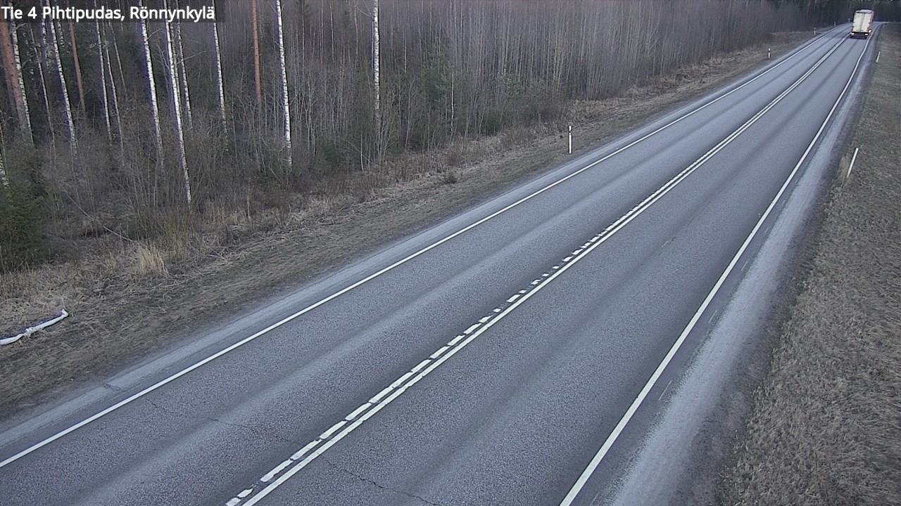 Weather Camera Image Väg 4 Pihtipudas, Rönnynkylä, Pihtipudas, Keski-Suomi