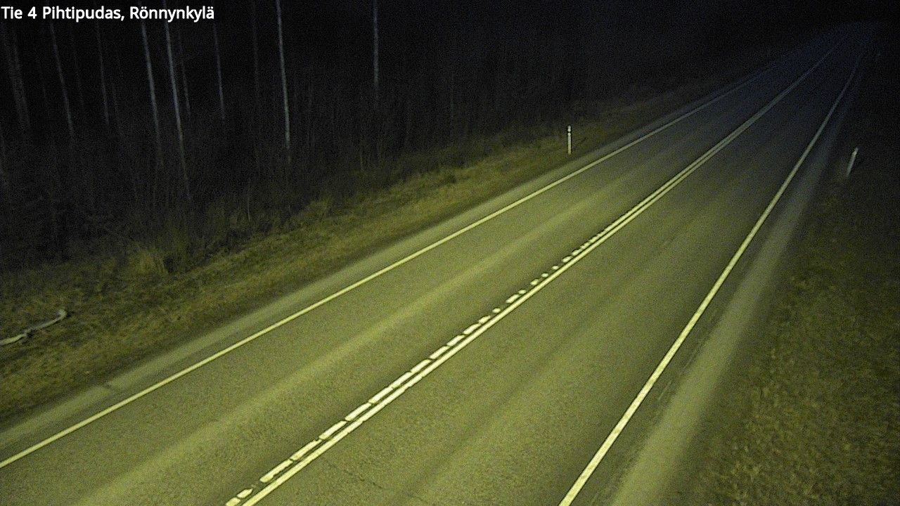 Weather Camera Image Väg 4 Pihtipudas, Rönnynkylä, Pihtipudas, Keski-Suomi