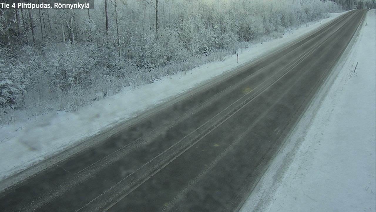 Weather Camera Image Väg 4 Pihtipudas, Rönnynkylä, Pihtipudas, Keski-Suomi