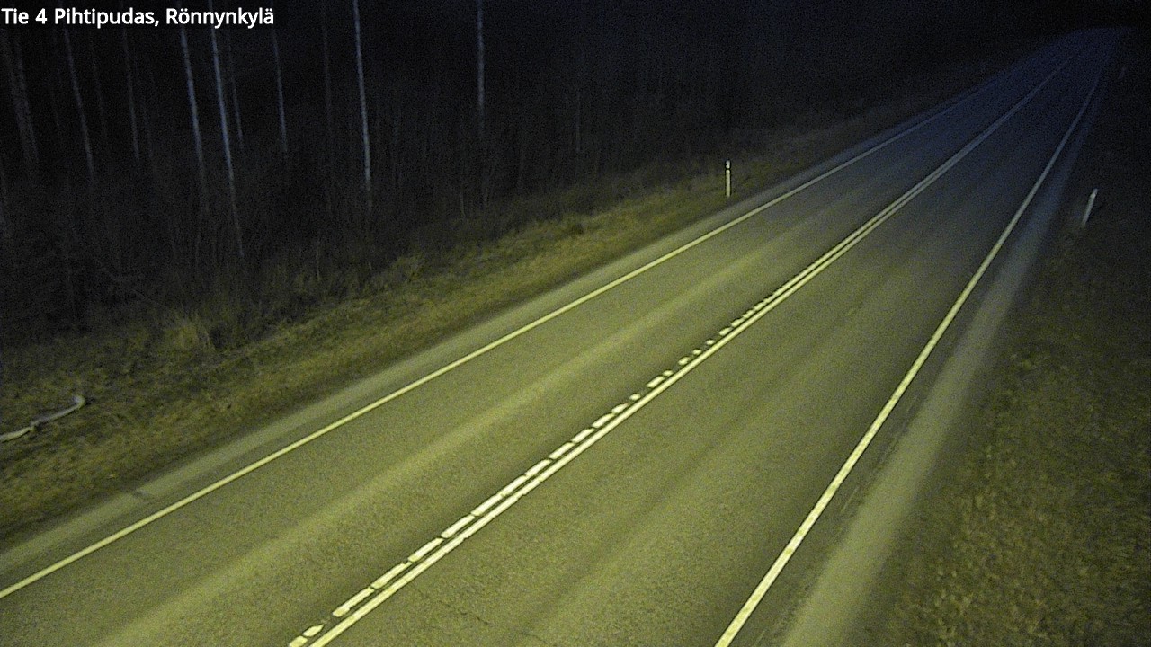 Weather Camera Image Väg 4 Pihtipudas, Rönnynkylä, Pihtipudas, Keski-Suomi