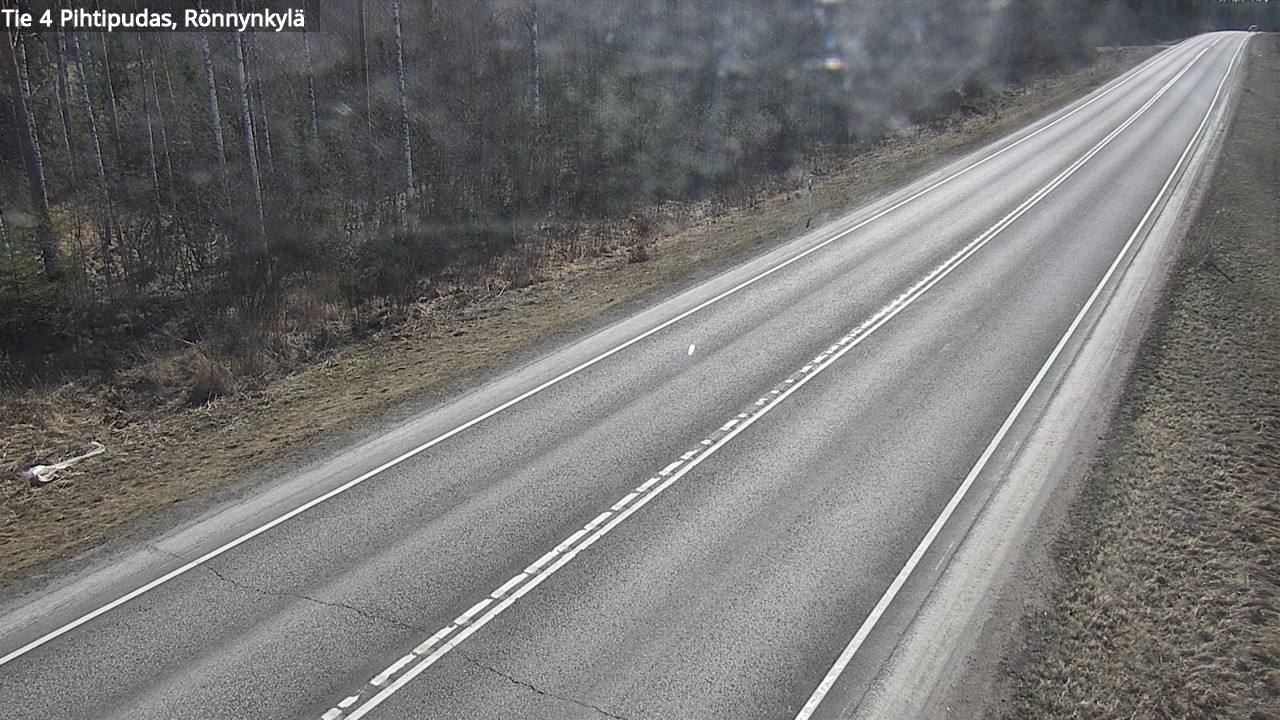 Weather Camera Image Väg 4 Pihtipudas, Rönnynkylä, Pihtipudas, Keski-Suomi