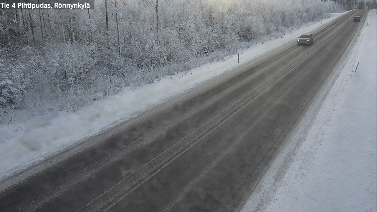 Weather Camera Image Väg 4 Pihtipudas, Rönnynkylä, Pihtipudas, Keski-Suomi