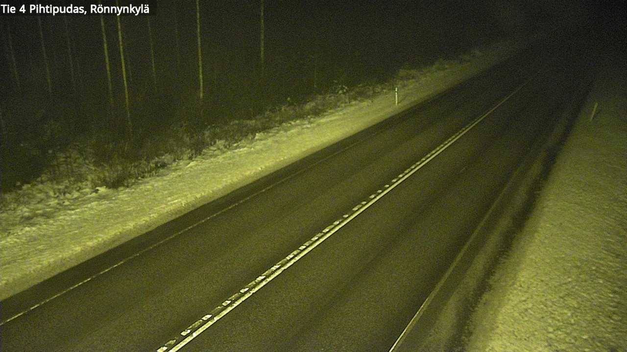 Weather Camera Image Väg 4 Pihtipudas, Rönnynkylä, Pihtipudas, Keski-Suomi