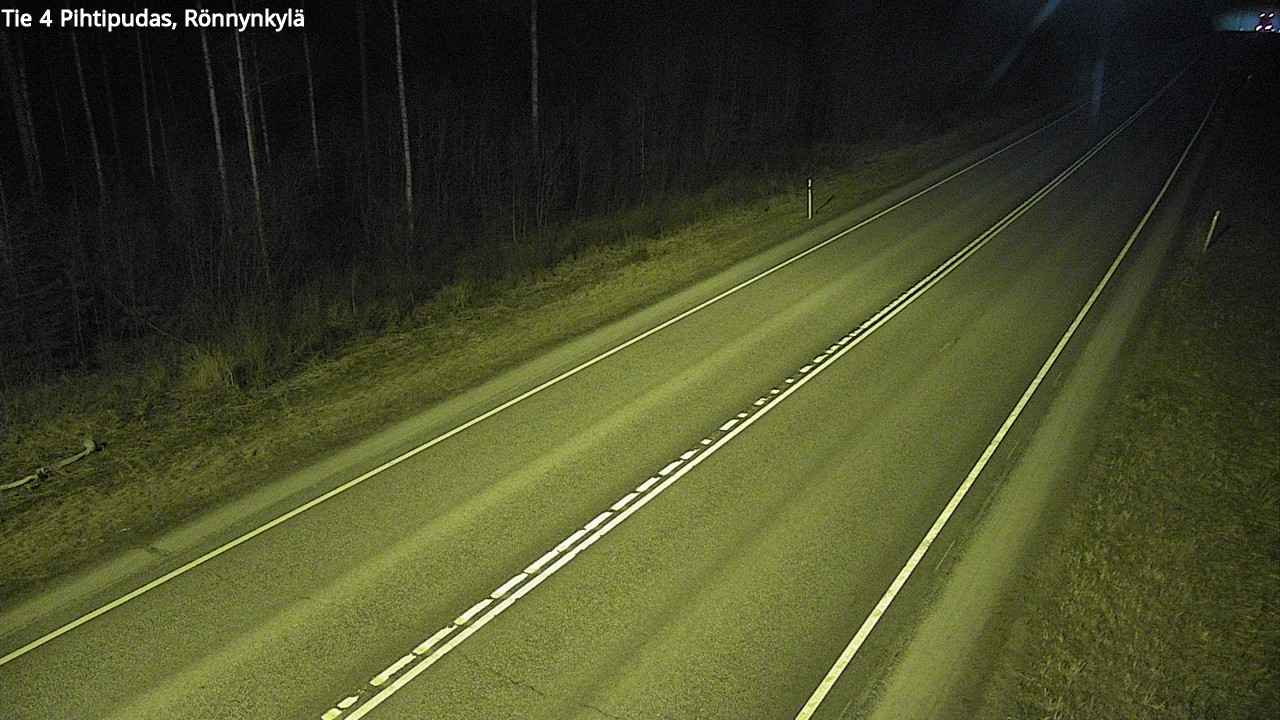 Weather Camera Image Väg 4 Pihtipudas, Rönnynkylä, Pihtipudas, Keski-Suomi