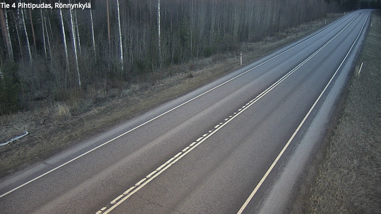Weather Camera Image Väg 4 Pihtipudas, Rönnynkylä, Pihtipudas, Keski-Suomi