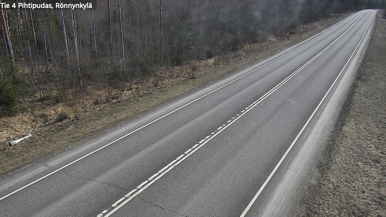 Weather Camera Image Väg 4 Pihtipudas, Rönnynkylä, Pihtipudas, Keski-Suomi
