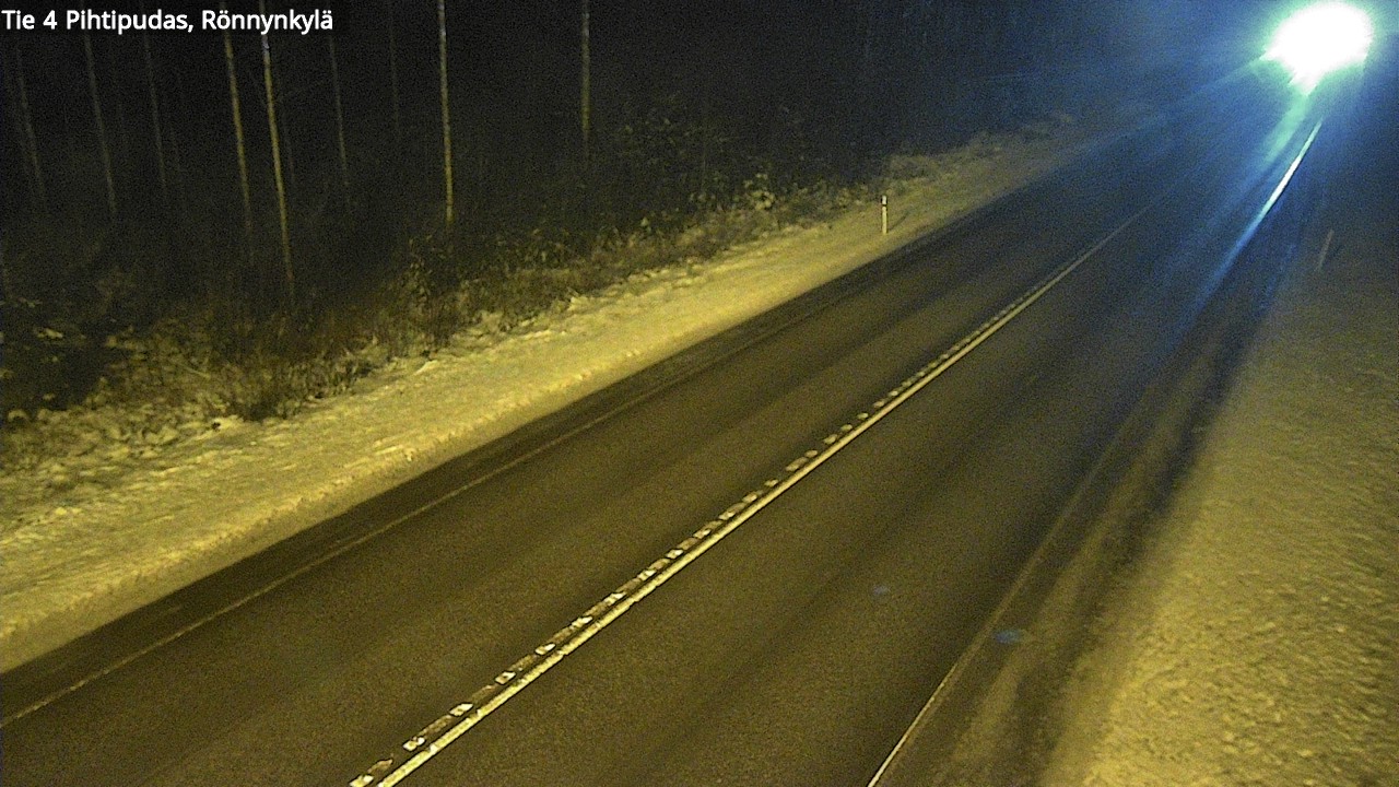 Weather Camera Image Väg 4 Pihtipudas, Rönnynkylä, Pihtipudas, Keski-Suomi