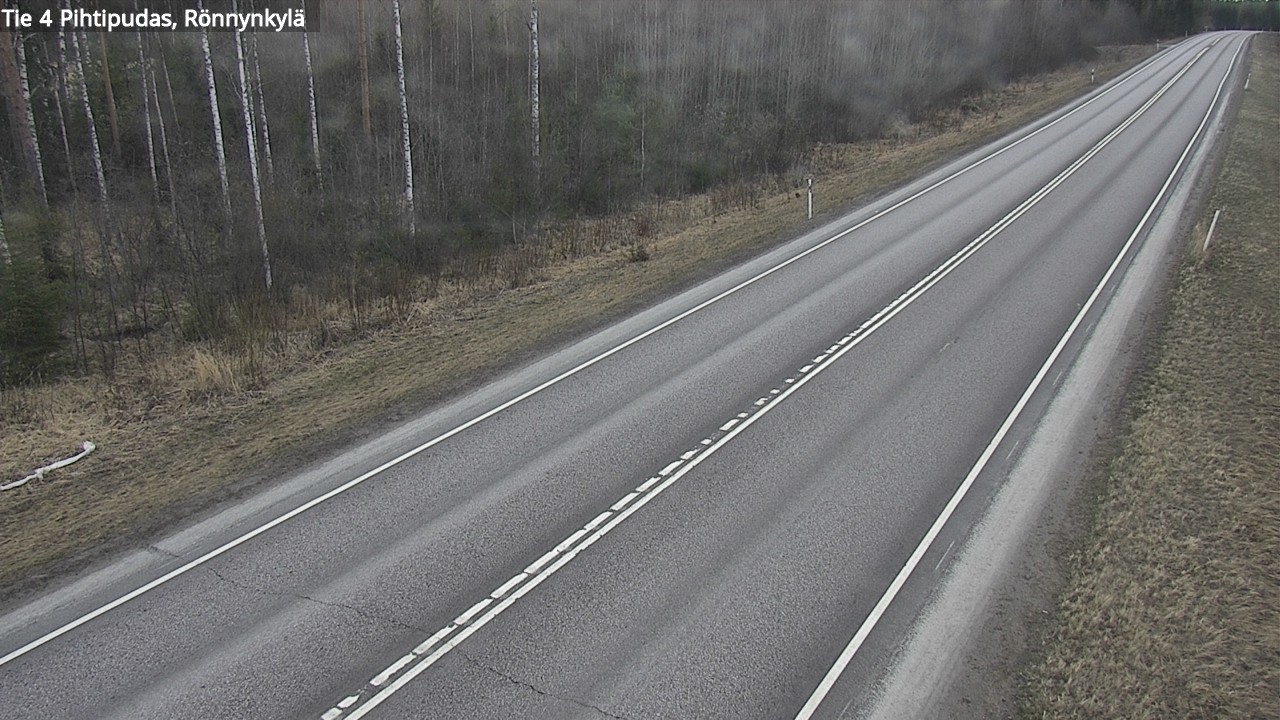 Weather Camera Image Road 4 Pihtipudas, Rönnynkylä, Pihtipudas, Keski-Suomi