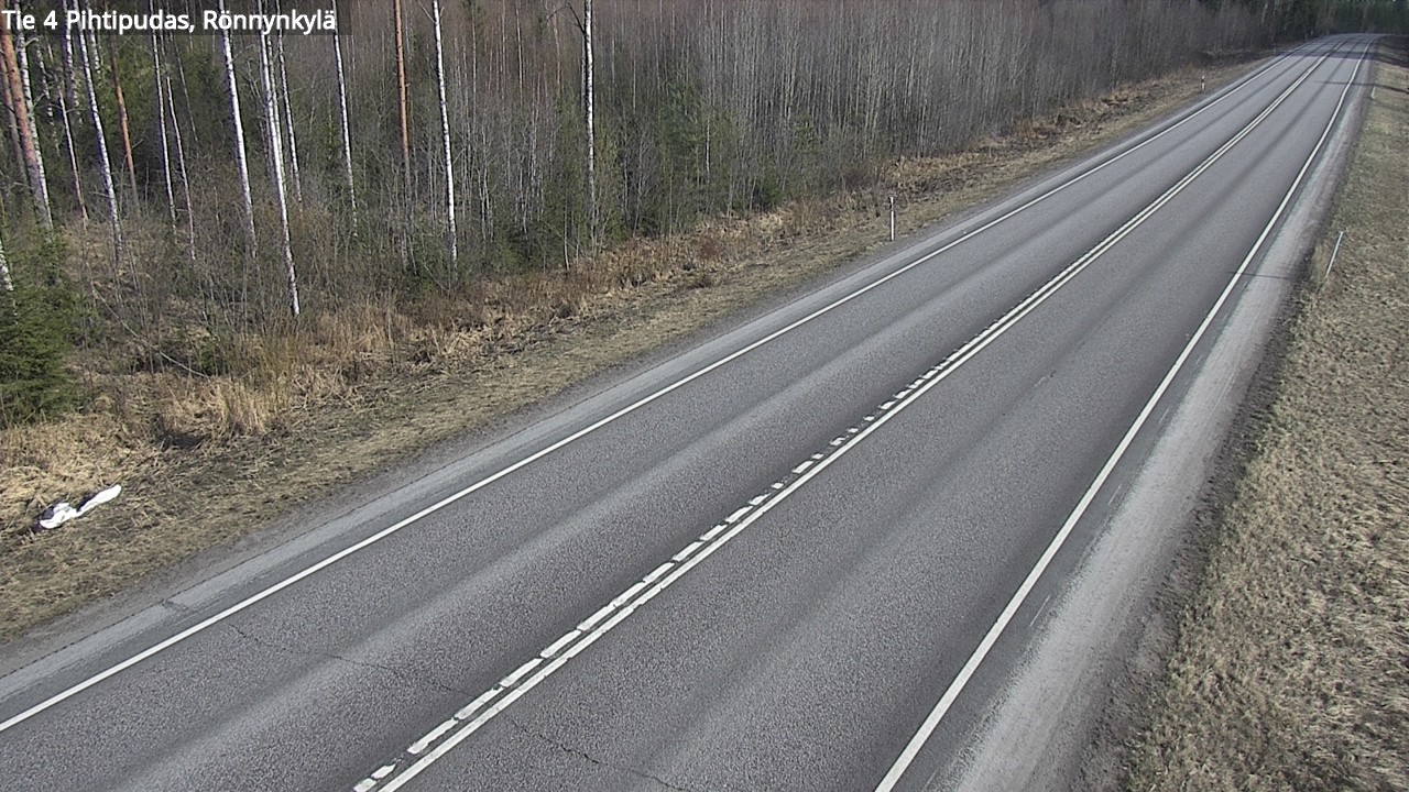 Weather Camera Image Väg 4 Pihtipudas, Rönnynkylä, Pihtipudas, Keski-Suomi