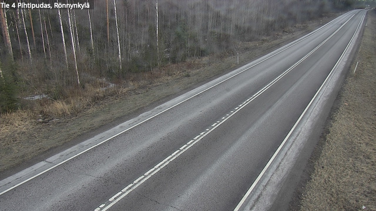 Weather Camera Image Väg 4 Pihtipudas, Rönnynkylä, Pihtipudas, Keski-Suomi