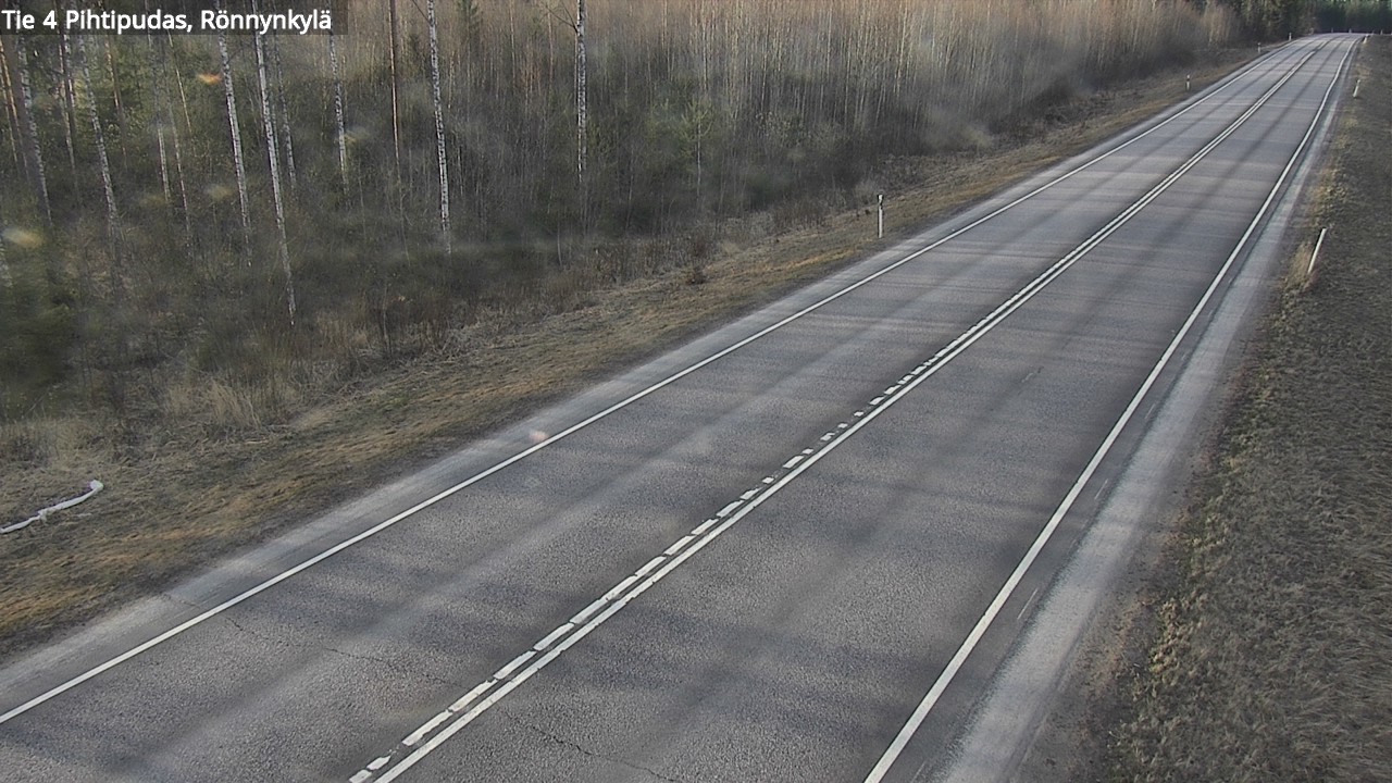 Weather Camera Image Road 4 Pihtipudas, Rönnynkylä, Pihtipudas, Keski-Suomi