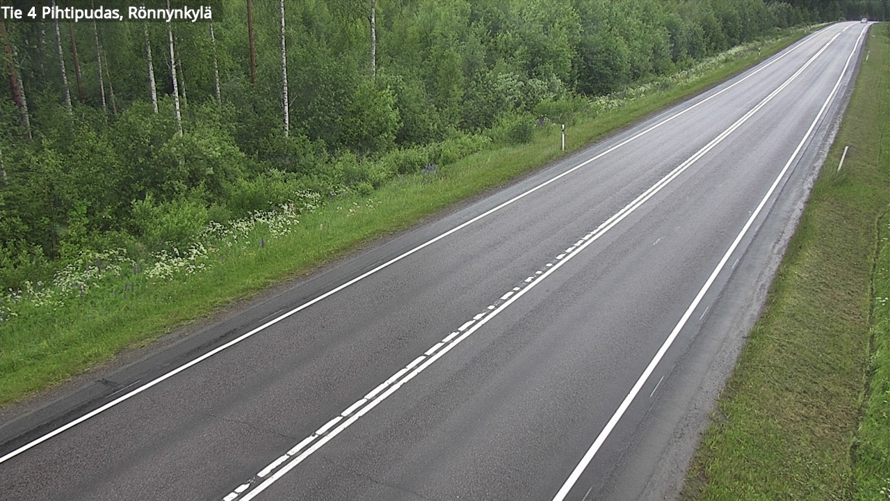 Weather Camera Image Road 4 Pihtipudas, Rönnynkylä, Pihtipudas, Keski-Suomi