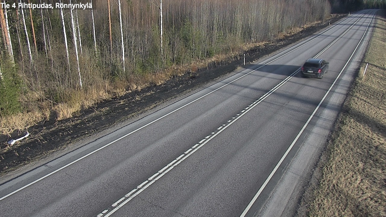 Weather Camera Image Väg 4 Pihtipudas, Rönnynkylä, Pihtipudas, Keski-Suomi