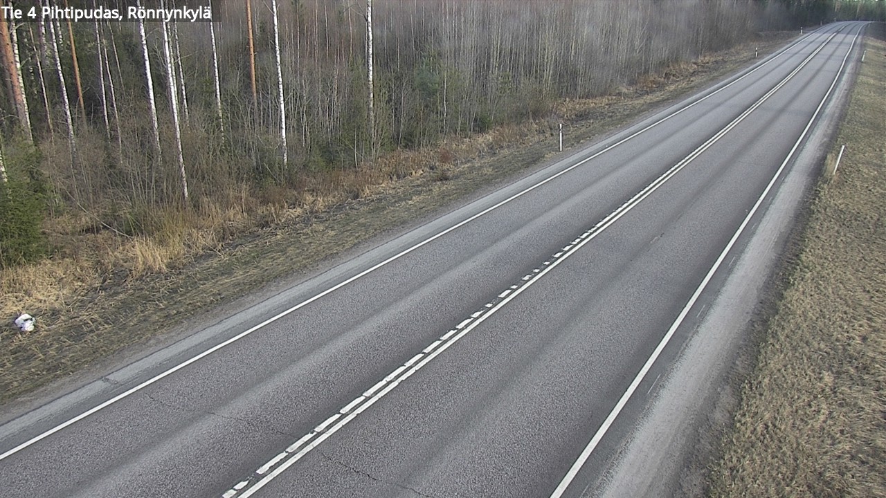 Weather Camera Image Väg 4 Pihtipudas, Rönnynkylä, Pihtipudas, Keski-Suomi