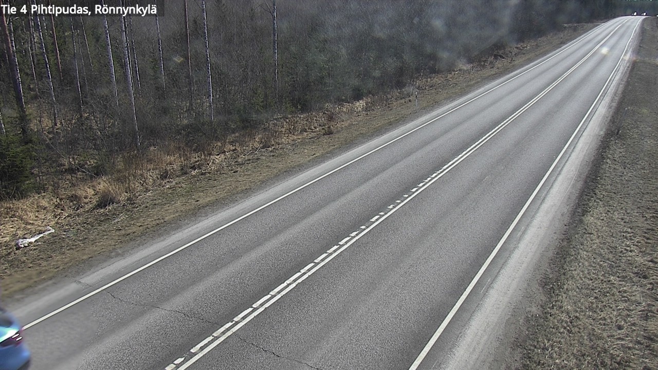 Weather Camera Image Väg 4 Pihtipudas, Rönnynkylä, Pihtipudas, Keski-Suomi
