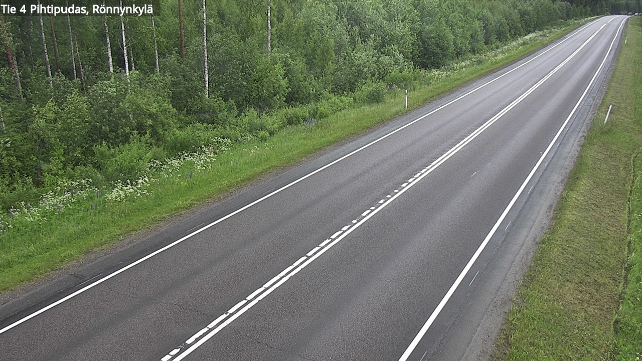 Weather Camera Image Road 4 Pihtipudas, Rönnynkylä, Pihtipudas, Keski-Suomi