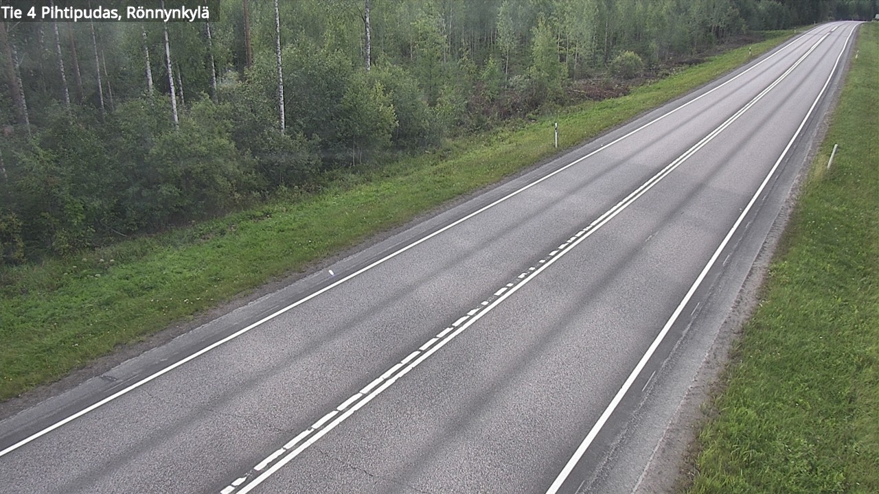 Weather Camera Image Väg 4 Pihtipudas, Rönnynkylä, Pihtipudas, Keski-Suomi