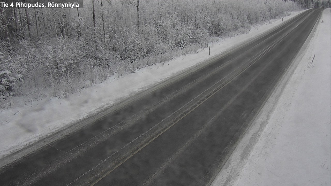 Weather Camera Image Väg 4 Pihtipudas, Rönnynkylä, Pihtipudas, Keski-Suomi