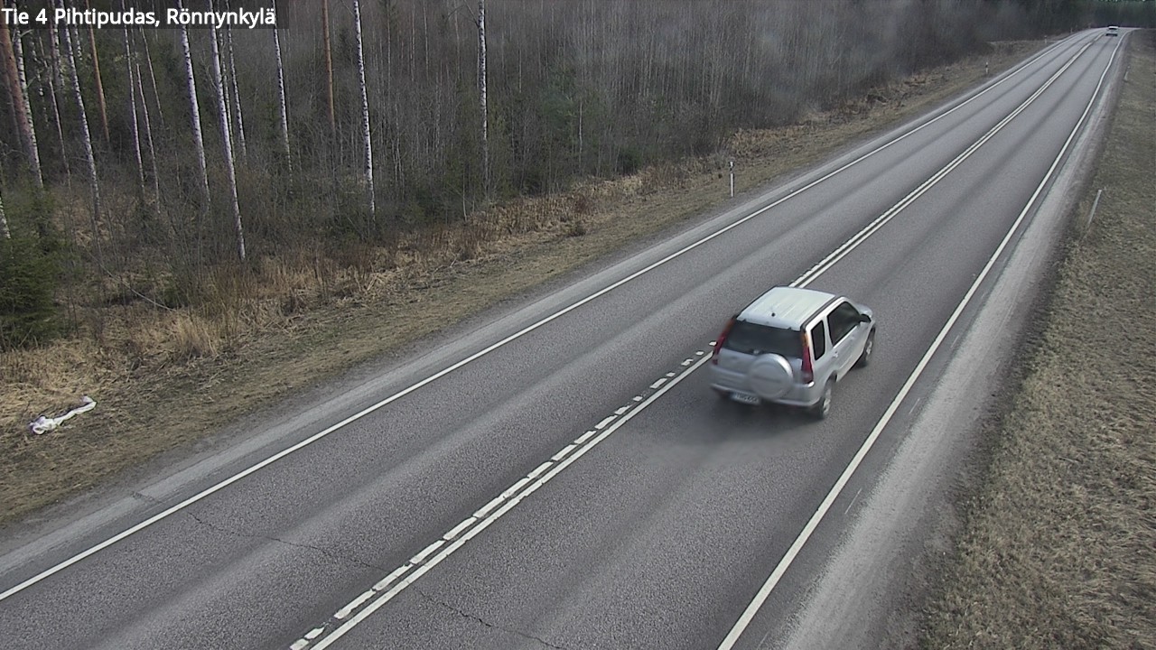 Weather Camera Image Väg 4 Pihtipudas, Rönnynkylä, Pihtipudas, Keski-Suomi