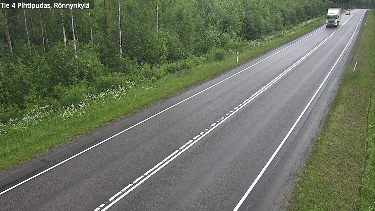 Weather Camera Image Road 4 Pihtipudas, Rönnynkylä, Pihtipudas, Keski-Suomi